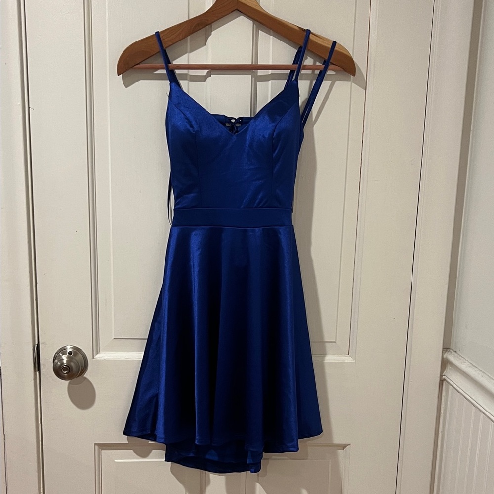 City Studio Royal Blue Mini Dress